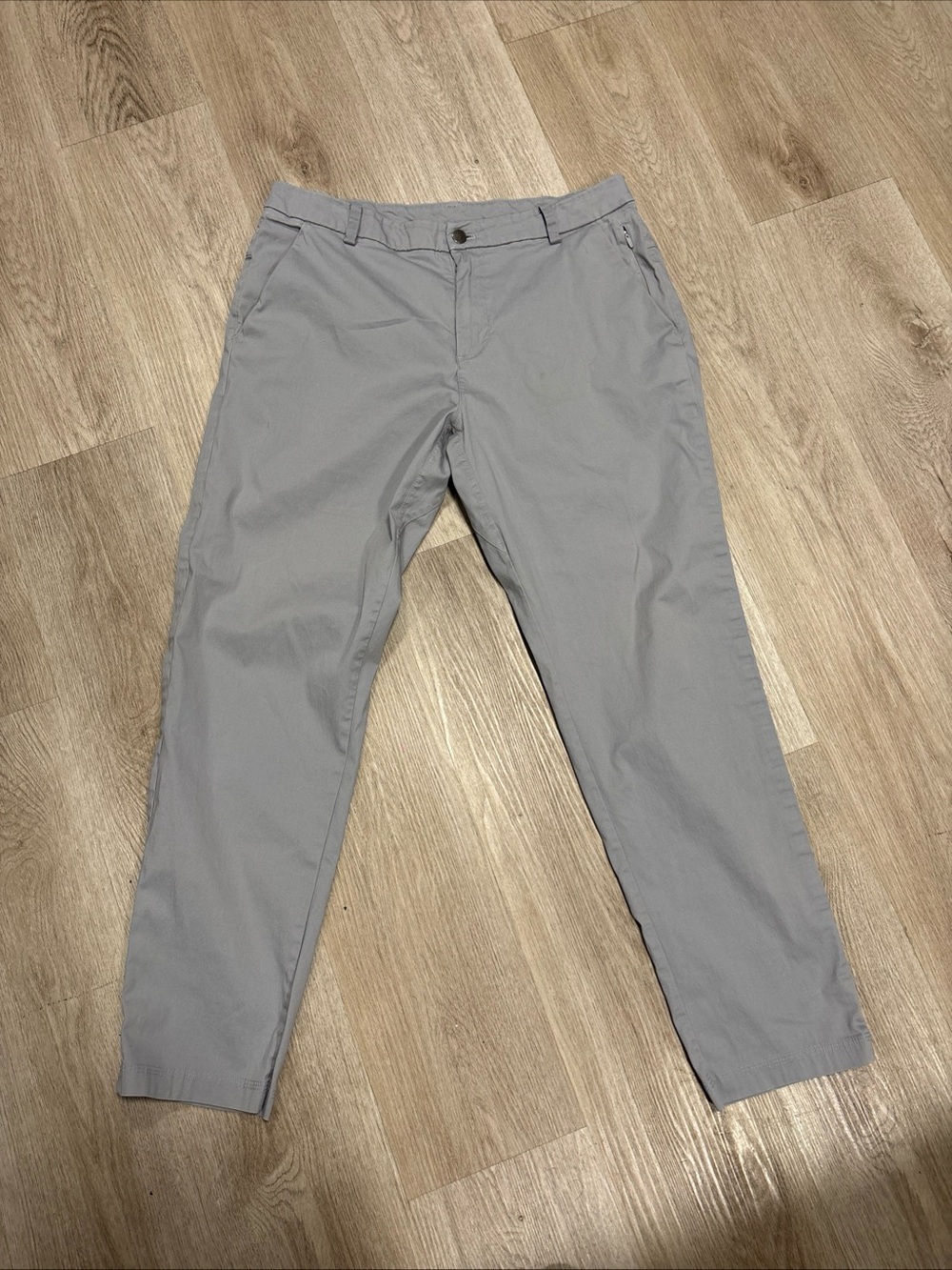Men's Lululemon ABC Slim-Fit Warpstreme Gray Pants Size 34